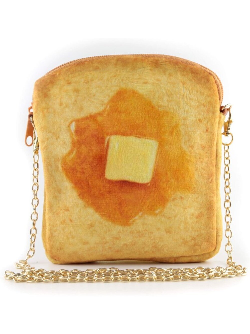 Girls Maorhy Toast Butter Cute Plush Food lightweight keys Crossbody Handbag